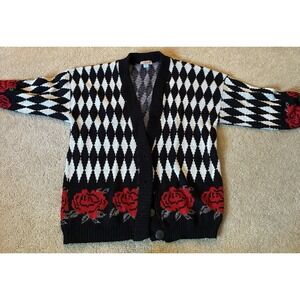 Vintage Adele Cardigan With Roses